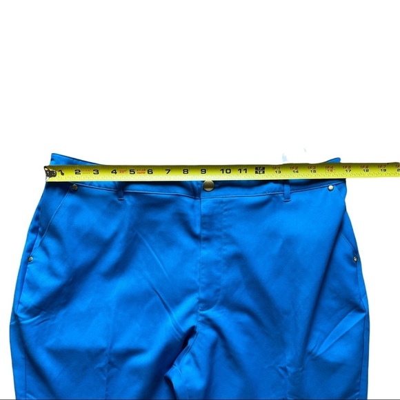 Rant Medical Scrubs Pants with Moto design. Turquoise. Size Small - Picture 7 of 11